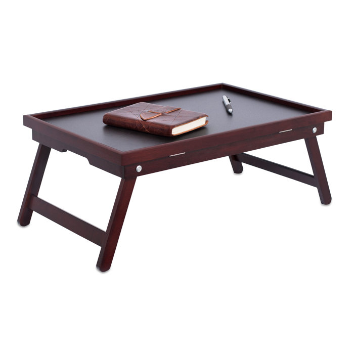 Sofia + Sam BIRDROCK HOME Bamboo Lap Tray With White Top Foldable